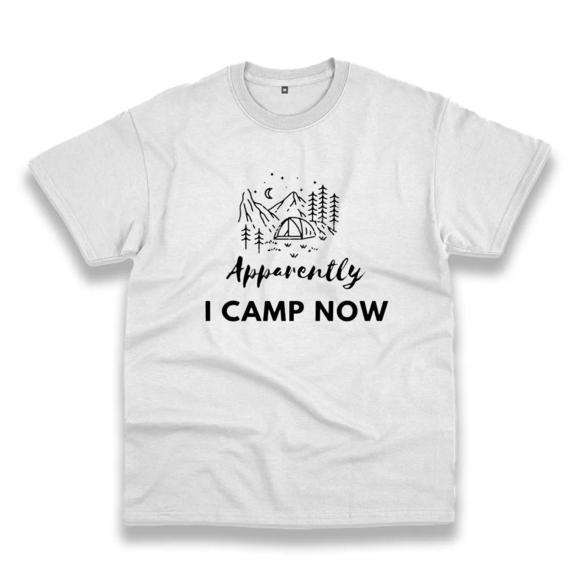 Apparently I Camp Now Thanksgiving  T Shirt - Picture 1 of 4